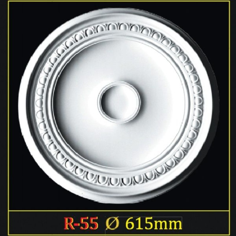 Розетка потолочная из полистирола R55