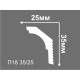 Плинтус потолочный П 18 35/25