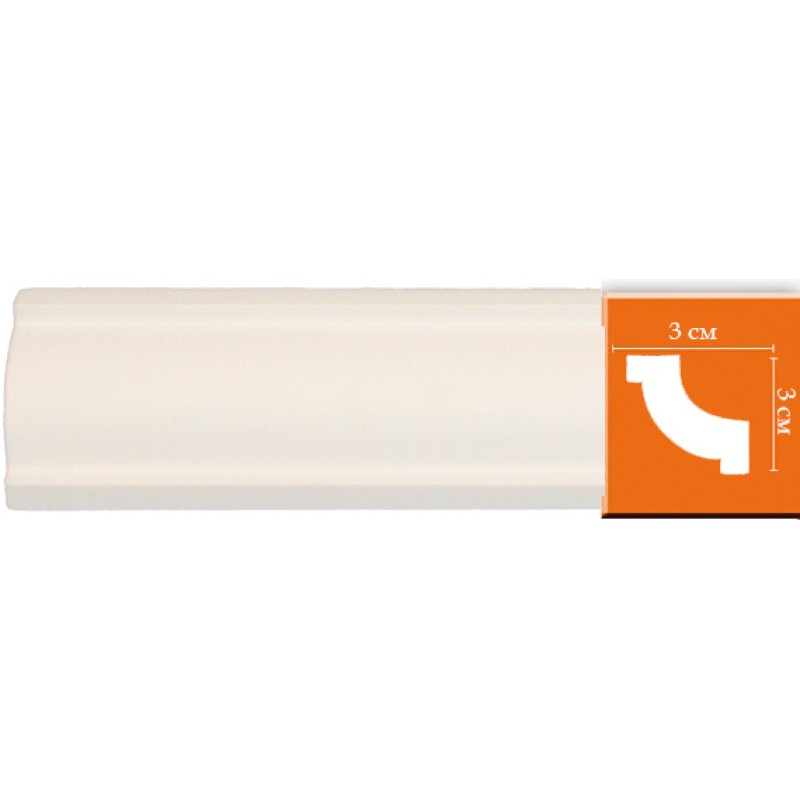96123/50 FLEXIBLE плинтус DECOMASTER-2 (30х30х2400мм)