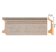 D122-72 ШК/16 Плинтус напольн.DECOMASTER(78*21*2400 мм) в Рязани