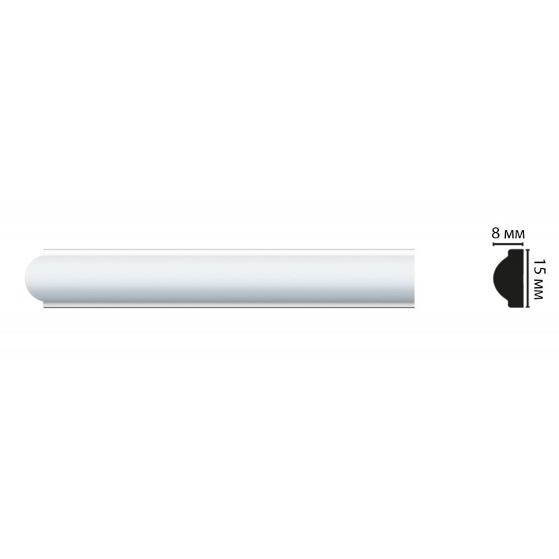 D130/80 Молдинг ДМ(15*8*2000 мм)