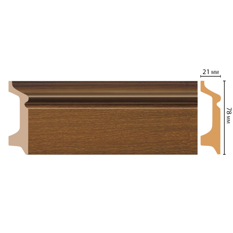 D122-85 ШК/16 Плинтус напольн.DECOMASTER(78*21*2400 мм)