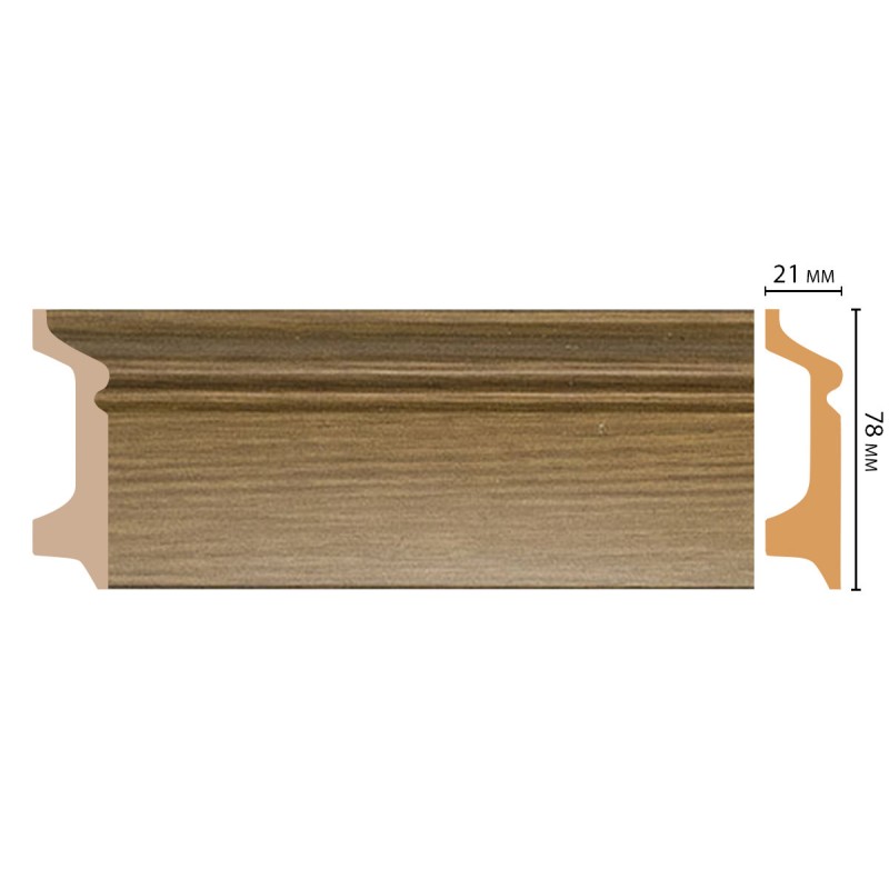 D122-73 ШК/16 Плинтус напольн.DECOMASTER(78*21*2400 мм)