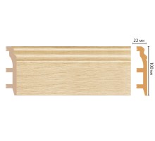 D232-71 ШК/14 Плинтус напольн.DECOMASTER(100*22*2400 мм) в Рязани