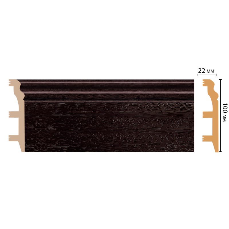 D232-433 ШК/14 Плинтус напольн.DECOMASTER(100*22*2400 мм)