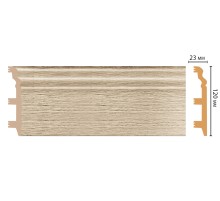 D233-72 ШК/8 Плинтус напольн.DECOMASTER(120*23*2400 мм) в Рязани