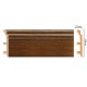 D233-75 ШК/8 Плинтус напольн.DECOMASTER(120*23*2400 мм)
