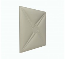 Мягкая стеновая панель из экокожи Stella 400х400 мм - Almond в Рязани