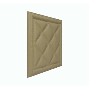 Мягкая стеновая панель из экокожи Classic 400х400 мм - Brandy в Рязани