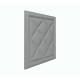 Мягкая стеновая панель из экокожи Classic 400х400 мм - Gray