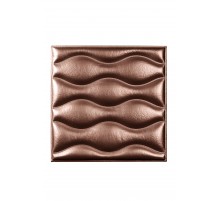 Мягкая стеновая панель из экокожи Wave - Nut в Рязани