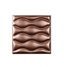 Мягкая стеновая панель из экокожи Wave - Nut