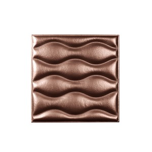 Мягкая стеновая панель из экокожи Wave - Nut в Рязани