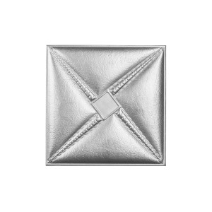 Мягкая стеновая панель из экокожи Stella - Silver в Рязани