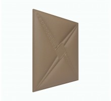 Мягкая стеновая панель из экокожи Stella 400х400 мм - Coffee в Рязани