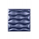 Мягкая стеновая панель из экокожи Wave - Navy