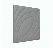 Мягкая стеновая панель из экокожи Petal 400х400 мм - Gray в Рязани