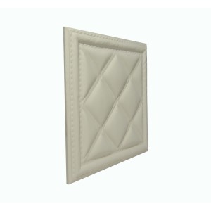 Мягкая стеновая панель из экокожи Classic 400х400 мм - Almond в Рязани