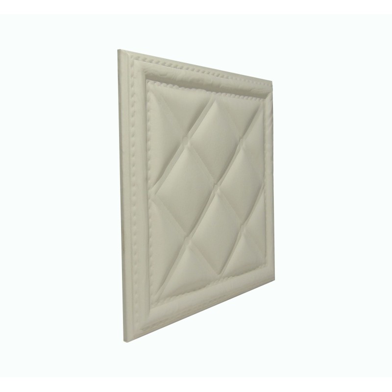 Мягкая стеновая панель из экокожи Classic 400х400 мм - Almond