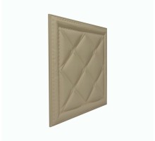 Мягкая стеновая панель из экокожи Classic 400х400 мм - Latte в Рязани