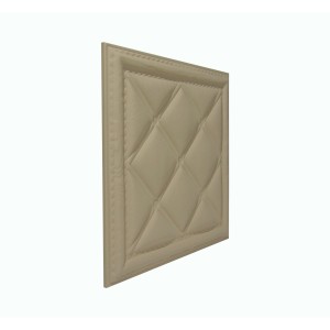 Мягкая стеновая панель из экокожи Classic 400х400 мм - Latte в Рязани