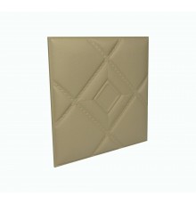 Мягкая стеновая панель из экокожи Luck 400 х 400 мм - Brandy