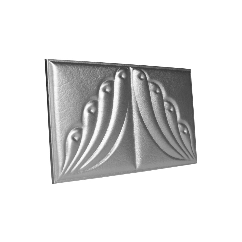 Мягкая стеновая панель Angel 300х600 мм - Silver