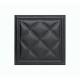 Мягкая стеновая панель из экокожи Classic 400х400 мм - Black