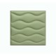 Мягкая стеновая панель из экокожи Wave 400 х 400 мм - Olive