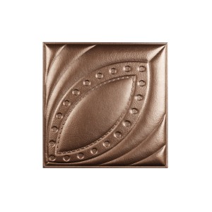 Мягкая стеновая панель из экокожи Petal 400х400 мм - Burbon в Рязани