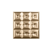 Мягкая стеновая панель из экокожи Boss 400х400 мм - Gold в Рязани
