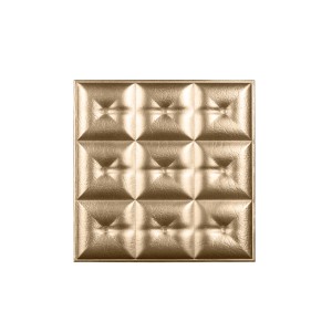 Мягкая стеновая панель из экокожи Boss 400х400 мм - Gold в Рязани