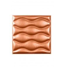 Мягкая стеновая панель из экокожи Wave - Bronze