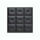 Мягкая стеновая панель из экокожи Boss 400х400 мм - Black