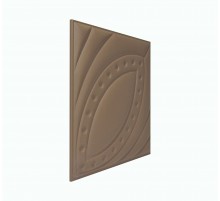 Мягкая стеновая панель из экокожи Petal 400х400 мм - Coffee в Рязани