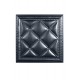 Мягкая стеновая панель  из экокожи Classic 400х400 мм - Aluminium