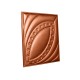 Мягкая стеновая панель из экокожи Petal 400х400 мм - Bronze