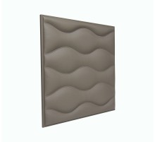 Мягкая стеновая панель из экокожи Wave 400 х 400 мм - Chestnut в Рязани