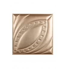 Мягкая стеновая панель из экокожи Petal 400х400 мм - Gold