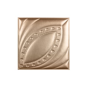 Мягкая стеновая панель из экокожи Petal 400х400 мм - Gold в Рязани