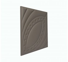 Мягкая стеновая панель из экокожи Petal 400х400 мм - Chestnut в Рязани