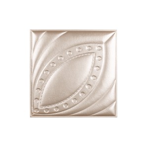 Мягкая стеновая панель из экокожи Petal 400х400 мм - Apricot в Рязани
