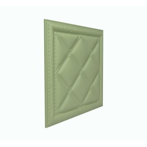 Мягкая стеновая панель из экокожи Classic 400х400 мм - Olive в Рязани