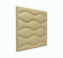 Мягкая стеновая панель из экокожи Wave 400 х 400 мм - Peach в Рязани
