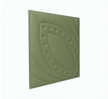 Мягкая стеновая панель из экокожи Petal 400х400 мм - Olive в Рязани