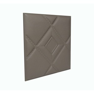 Мягкая стеновая панель из экокожи Luck 400 х 400 мм - Chestnut в Рязани