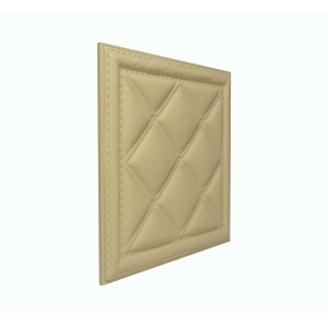 Мягкая стеновая панель из экокожи Classic 400х400 мм - Peach в Рязани