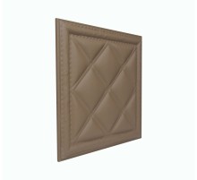 Мягкая стеновая панель из экокожи Classic 400х400 мм - Coffee в Рязани