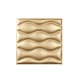 Мягкая стеновая панель из экокожи Wave - Gold