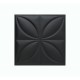 Мягкая стеновая панель Four Seasons 400х400 мм - Black